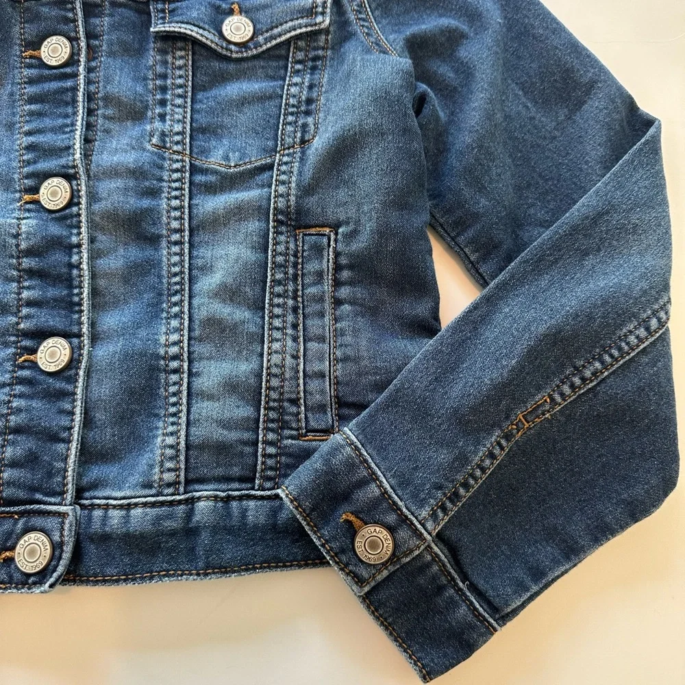 GAPKids Jean Jacket Dark Wash Denim Girls Size Large (10)